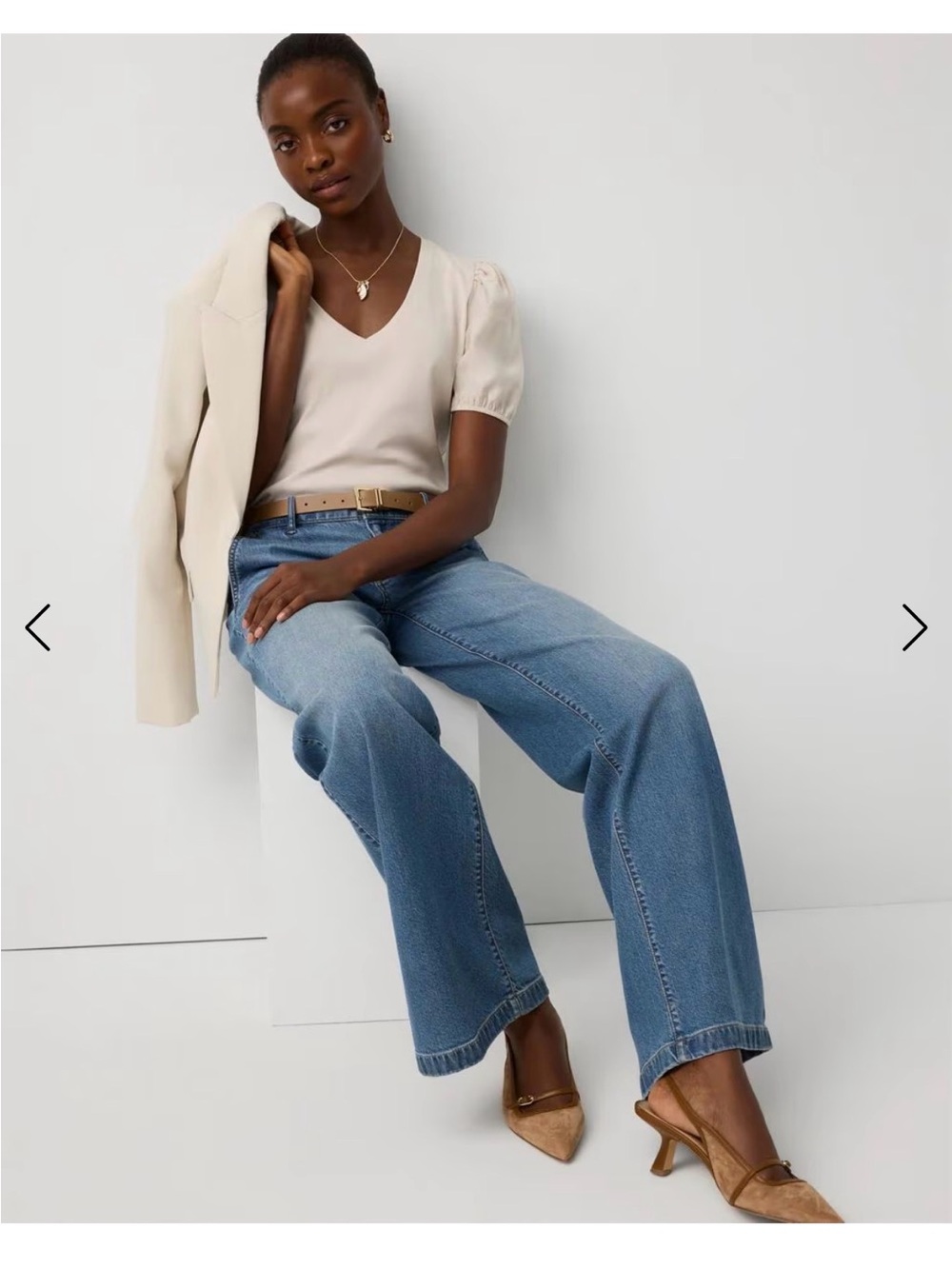 Women's V-Neck Knit Blouse